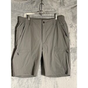 FreeKite Mens  Cargo Shorts Gray Stretch Outdoor Hiking Size 38 Inseam 10